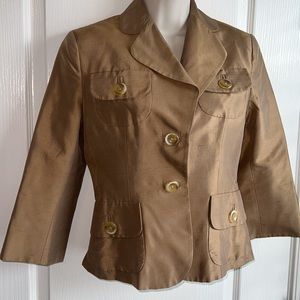 Banana Republic Raw Silk Jacket with Lining